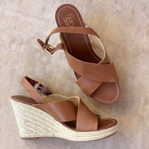 Franco Sarto leather wedges